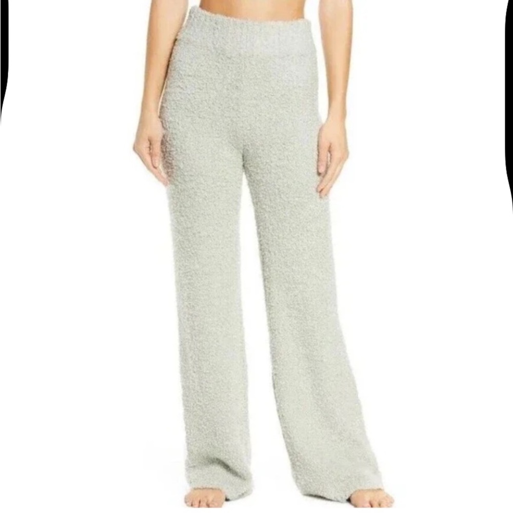 SKIMS Womens Cozy Knit Lounge Pants Teddy Fleece Pajama Bottoms Pastel Green